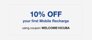 welcome coupon HablaCuba